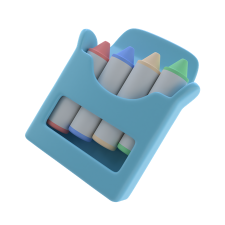 Crayon Box  3D Icon