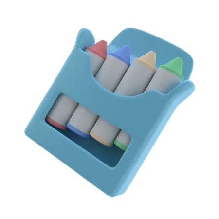 Crayon Box  3D Icon