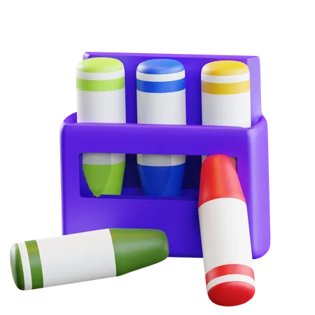 Crayon Box  3D Icon