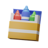 3d crayon box emoji