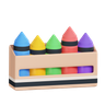 crayon box design asset