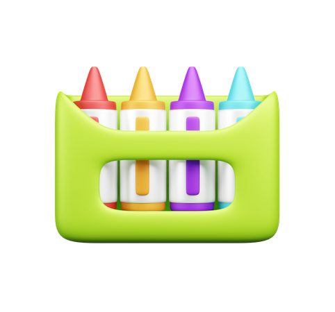 크레용 색  3D Icon