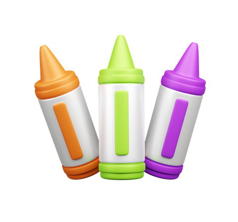 크레용 색  3D Icon