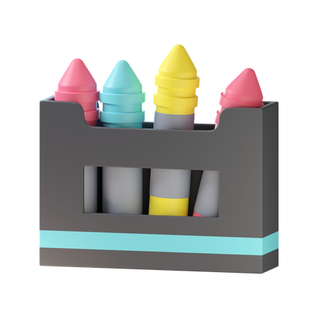 Crayon Color  3D Icon