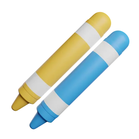 Crayon color  3D Icon