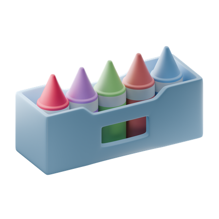 Crayon Color  3D Icon