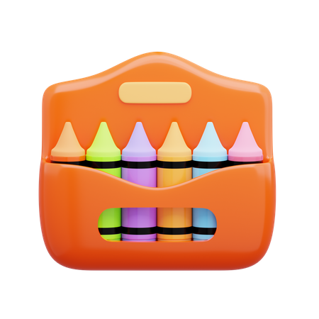 Crayon Color  3D Icon