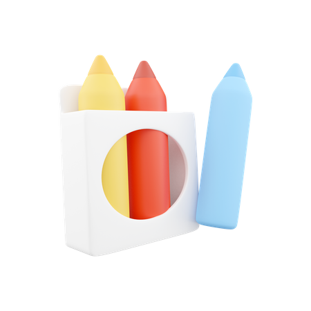 Crayon Color 3D Icon