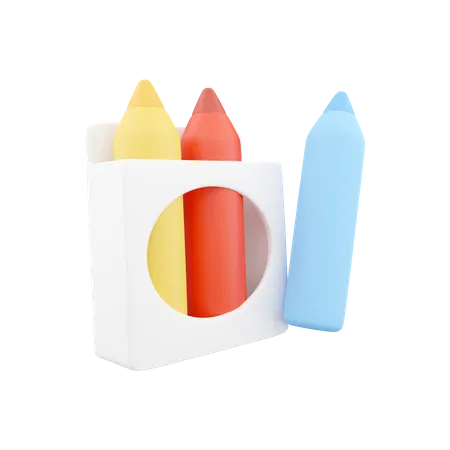 Crayon Color 3D Icon