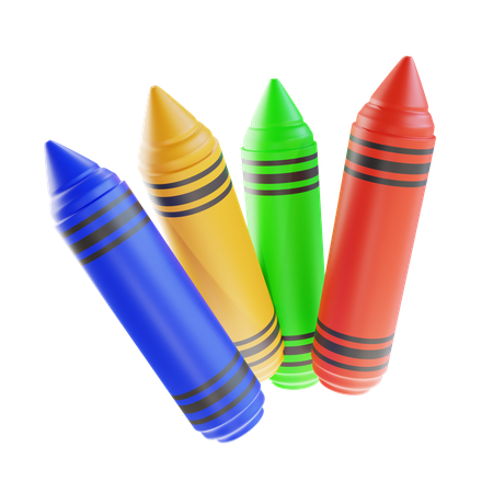 Crayon de couleur  3D Icon