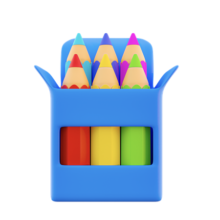 Couleur du crayon  3D Icon