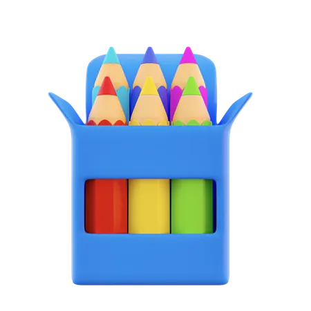 Couleur du crayon  3D Icon