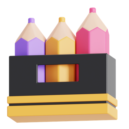 Couleur du crayon  3D Icon