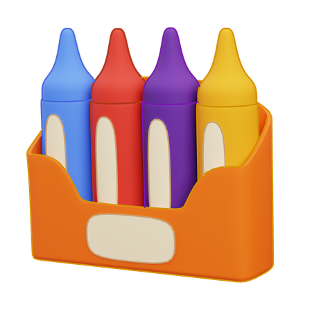 Couleur des crayons  3D Icon