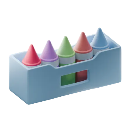 Couleur des crayons  3D Icon