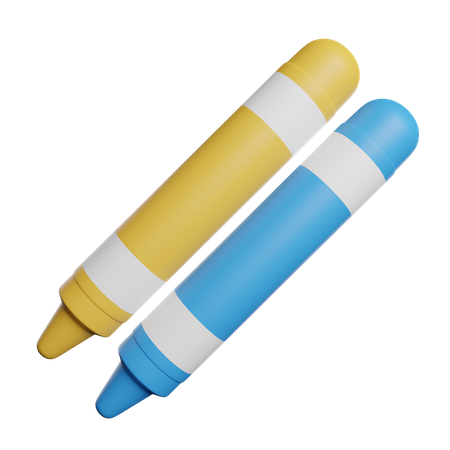 Couleur des crayons  3D Icon