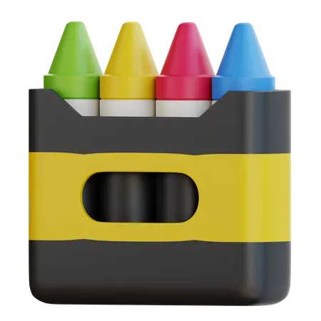 Couleur des crayons  3D Icon