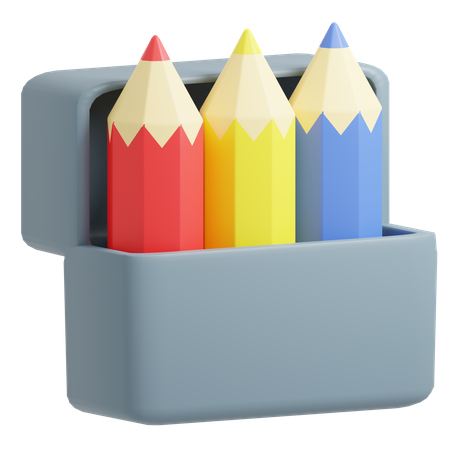 Couleurs de crayon  3D Icon