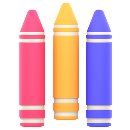 Crayon de couleur  3D Icon