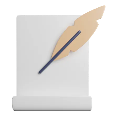 Crayon à écrire  3D Icon