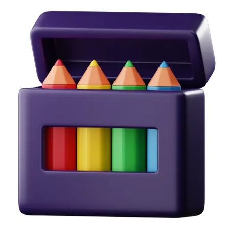 Crayon de couleur  3D Icon