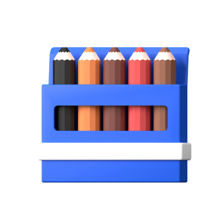 Crayon de couleur  3D Icon