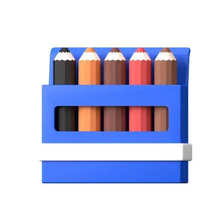 Crayon de couleur  3D Icon