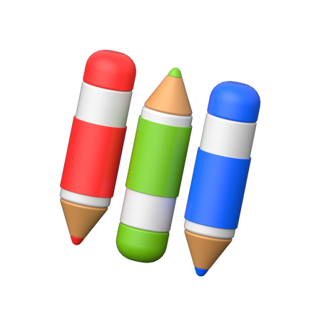 Crayon de couleur  3D Icon