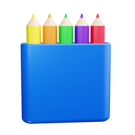 Crayon de couleur  3D Icon