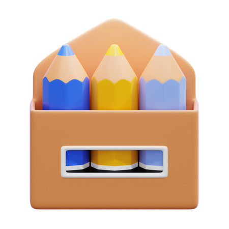 Crayon de couleur  3D Icon