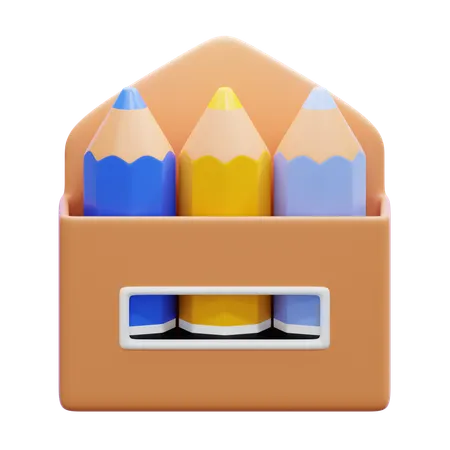 Crayon de couleur  3D Icon