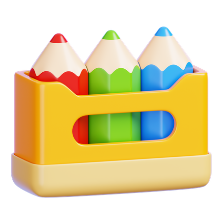 Crayon de couleur  3D Icon