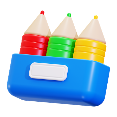 Crayon de couleur  3D Icon