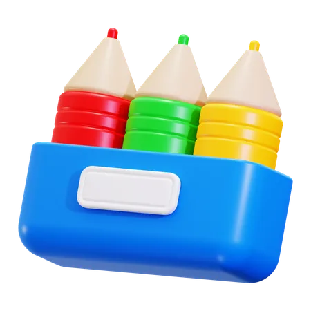 Crayon de couleur  3D Icon