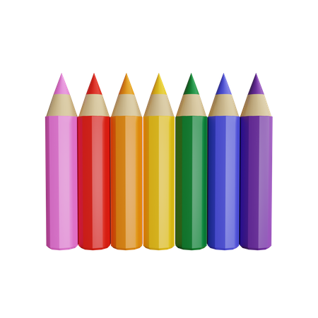 Crayon de couleur  3D Icon