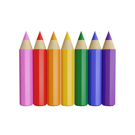 Crayon de couleur  3D Icon