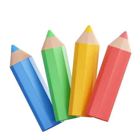 Crayon de couleur  3D Icon