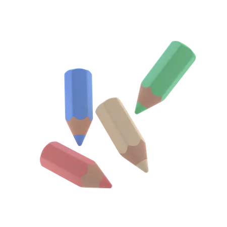 Crayon de couleur  3D Icon