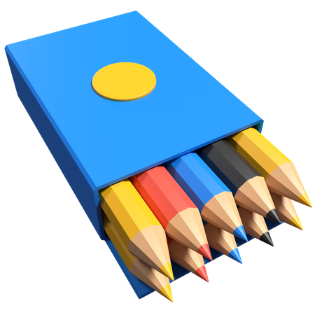 Crayon de couleur  3D Icon