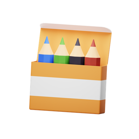 Crayon de couleur  3D Icon