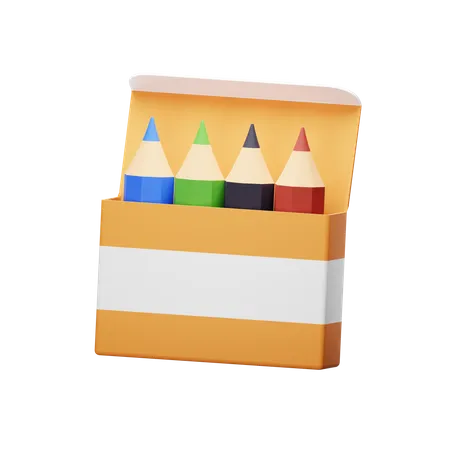 Crayon de couleur  3D Icon