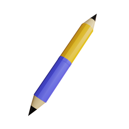 Crayon deux côtés  3D Icon