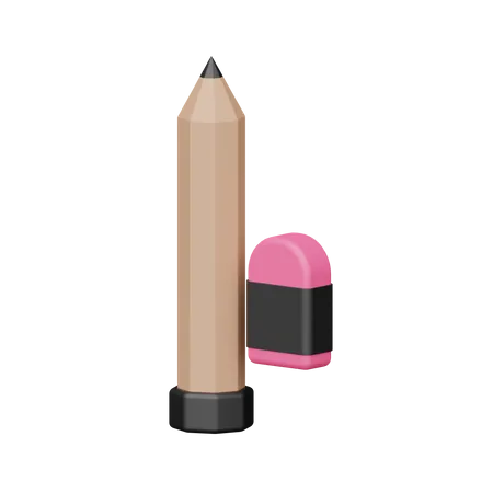 Crayon et gomme  3D Icon