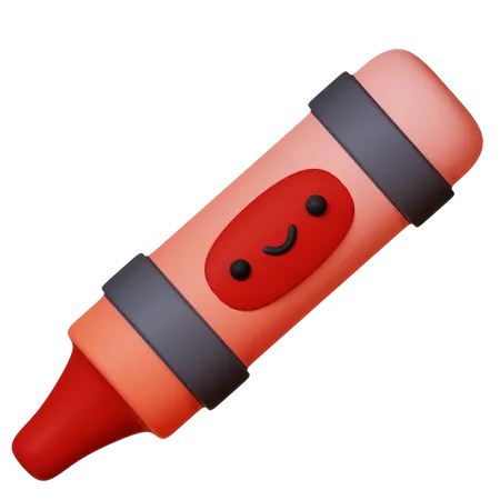 Crayon Pencil  3D Icon