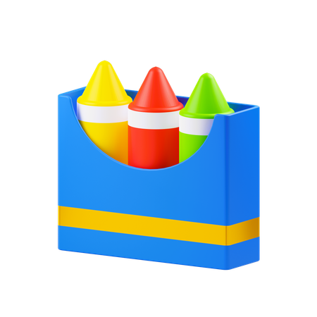 Lápices de color  3D Icon