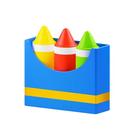 Lápices de color  3D Icon