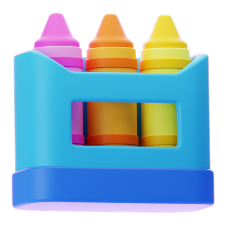 Lápices de color  3D Icon