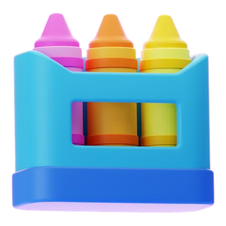 Lápices de color  3D Icon