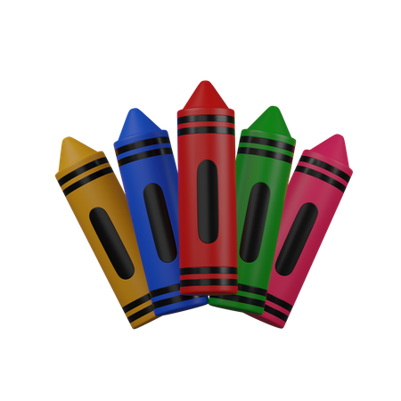 Crayones de color  3D Icon
