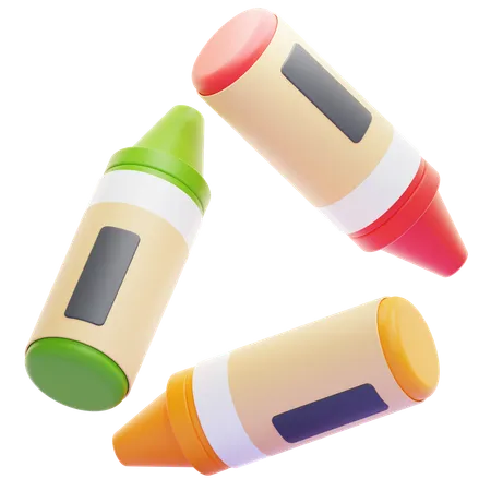 CRAYONS  3D Icon